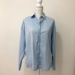 Vince Light Blue Button Down Shirt Size Medium